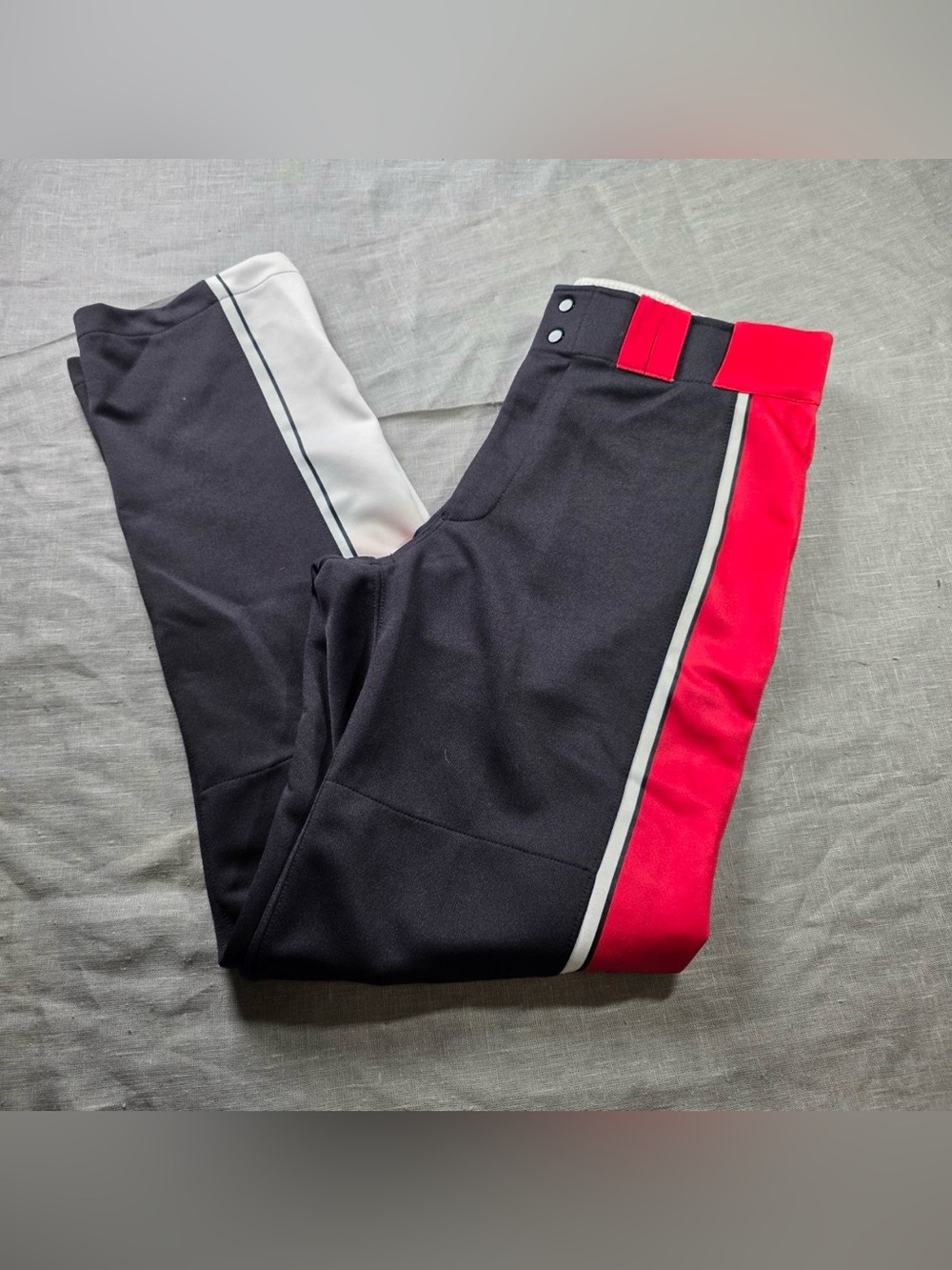 Boombah Baseball Pants Men Size 34 Black Red White Athletic Sports